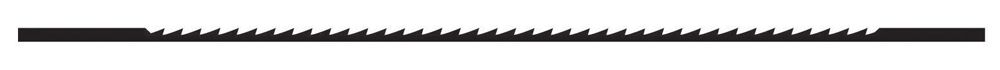 Scroll Saw Blade 15T Non-Pinned Regular Tooth .100″ Width .022″ Thick