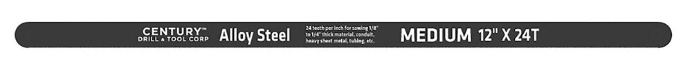 Hacksaw Blade 12″ X 24T Teeth Per Inch-Carbon Alloy Steel 2Pack