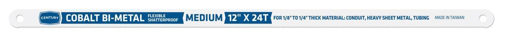 Hacksaw Blade 12″ X 24T Teeth Per Inch-Cobalt Bi-Hard