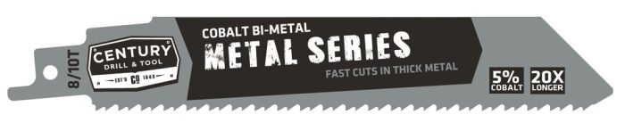 Metal Series Reciprocating Saw Blade 8/10T x 6″ 2 Pack