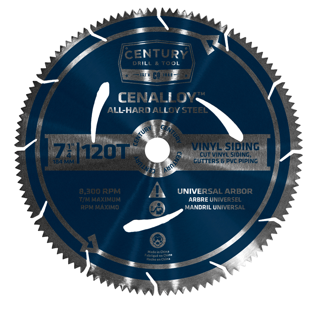Cenalloy Circular Saw Blade 7-1/4″ x 32T x Universal Arbor Vinyl Siding