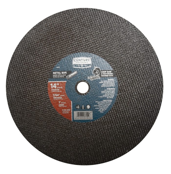 Abrasive Saw Blade 14″ Diameter 7/64″ Thickness 1″ Arbor Type 1A Bar Cutter