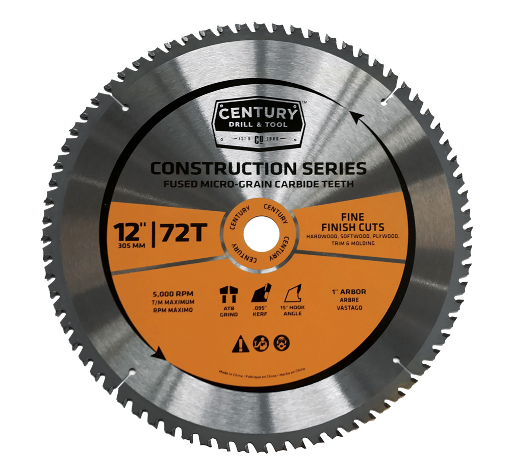 Construction Series-Mitre Circular Saw Blade 12″ x 72T x 1″ Arbor