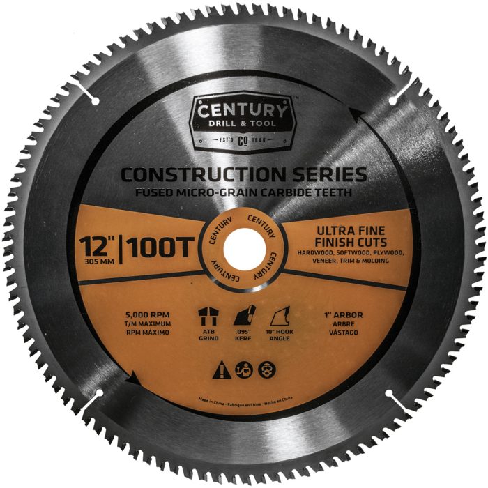 Construction Series-Mitre Circular Saw Blade 12″ x 100T x 1″ Arbor