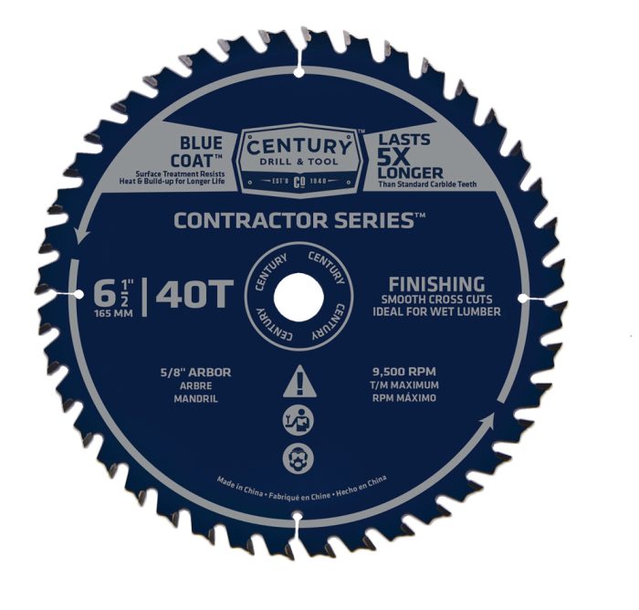 Contractor Series Circular Saw Blade 6-1/2″ x 40T x 5/8″ Arbor Finishing Blade
