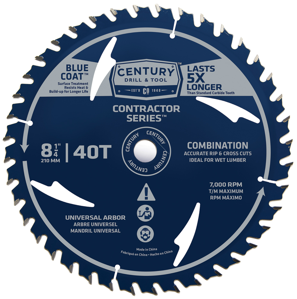 Contractor Series Circular Saw Blade 8-1/4″ x 40T