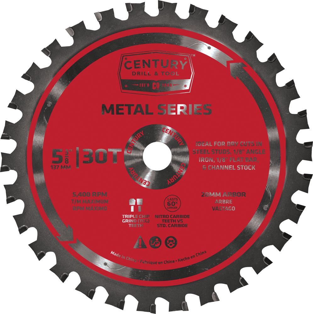 Metal Series Circular Saw Blade 5-3/8″ x 30T x 20MM Arbor Metal Cutting