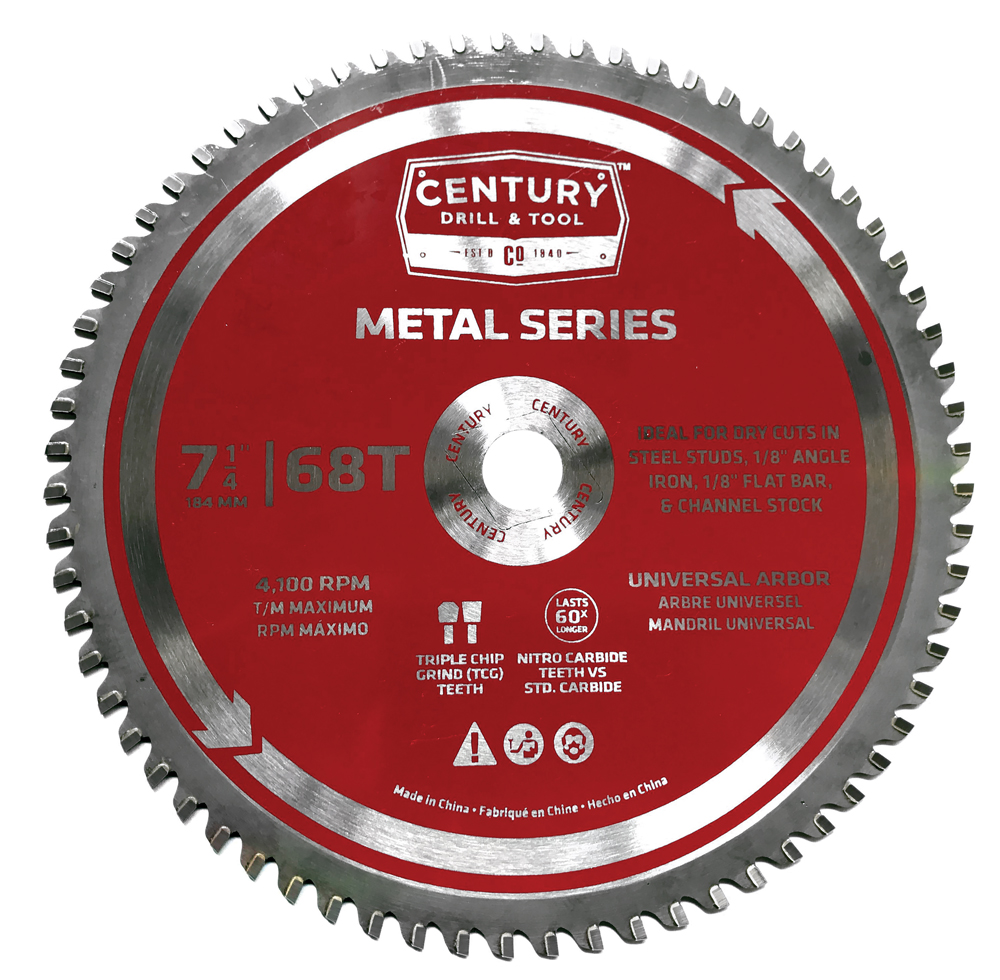 Metal Series Circular Saw Blade 7-1/4″ x 68T x 5/8″ Arbor Metal Cutting