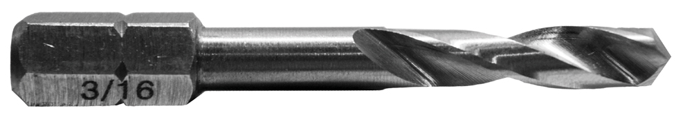 Stubby Drill Bit 3/16″ Overall Length 1-15/16″ Cutting Length 1″