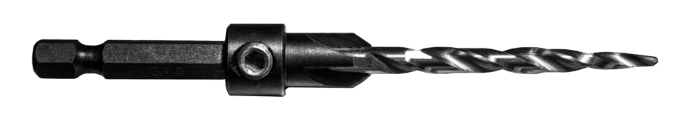 Taper Countersink #10 1/4″ Hex Shank 3/16″ Drill Size