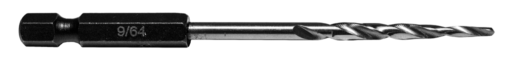 Taper Countersink #6 Replacement Drill 9/64″ 1/4″ Hex Shank