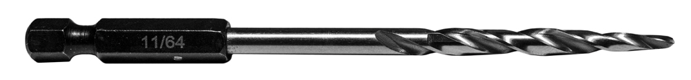 Taper Countersink #8 Replacement Drill 11/64″ 1/4″ Hex Shank