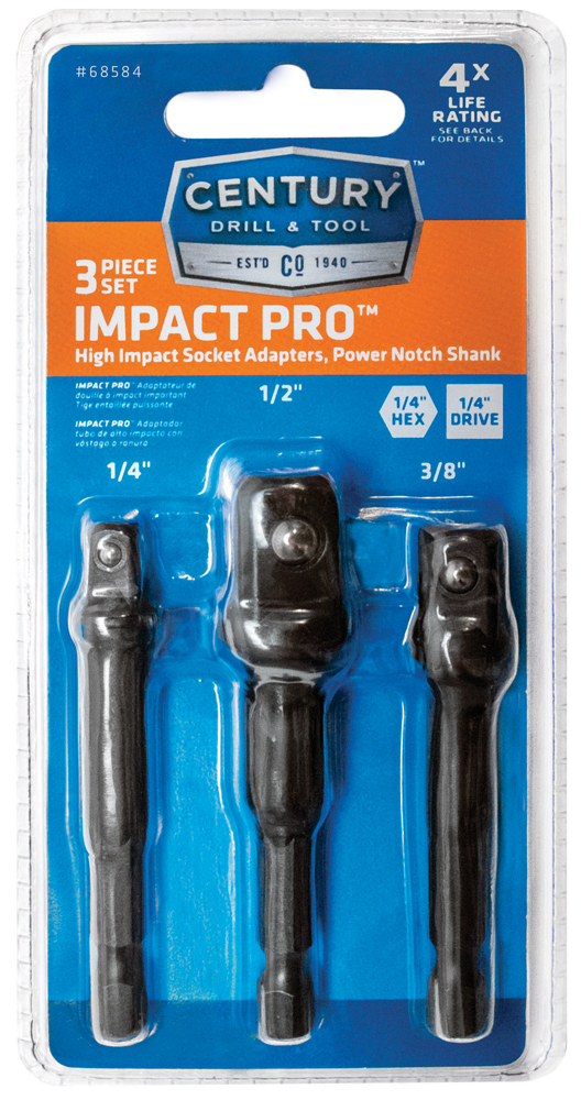 3 Piece Impact Pro Socket Adapter Set