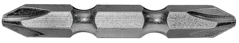 Double-End Screwdriver Bit #1/#1 Phillips Power 2″ S2 Steel