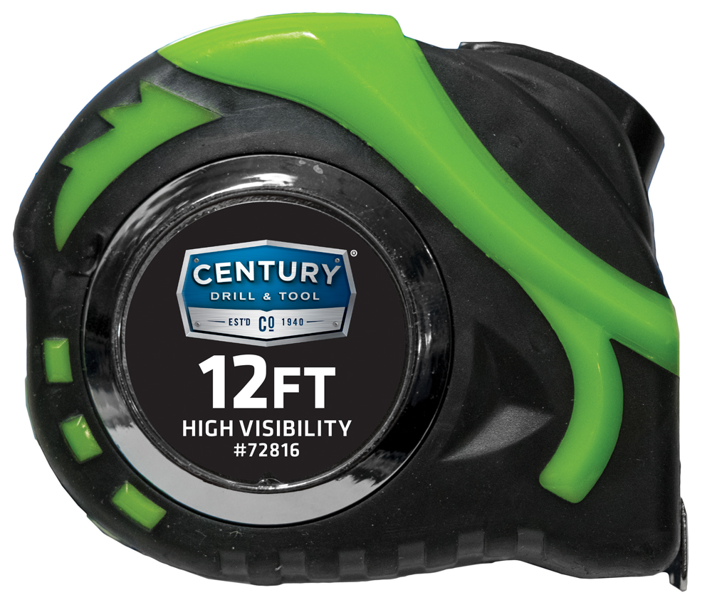 Tape Measure High Visibility 12Ft Length 1/2″ Blade Width