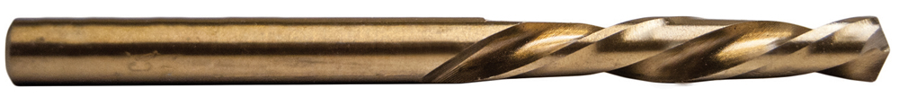 Left Hand Stub Drill Bit Cobalt Steel 3/16″ X 2-7/8″ Flute Length 1-1/2″