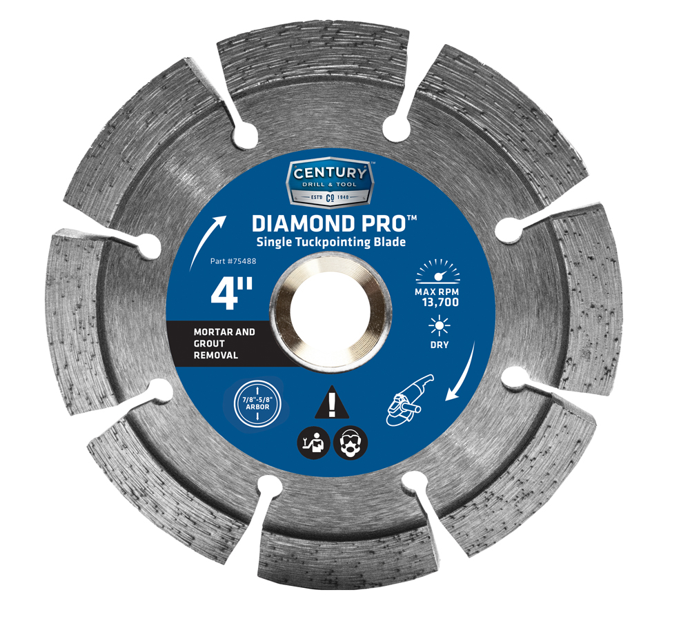 Diamond Segmented Tuckpointing 4″ Saw Blade 7/8″ Arbor 5/8″ Adapter Dry Cut