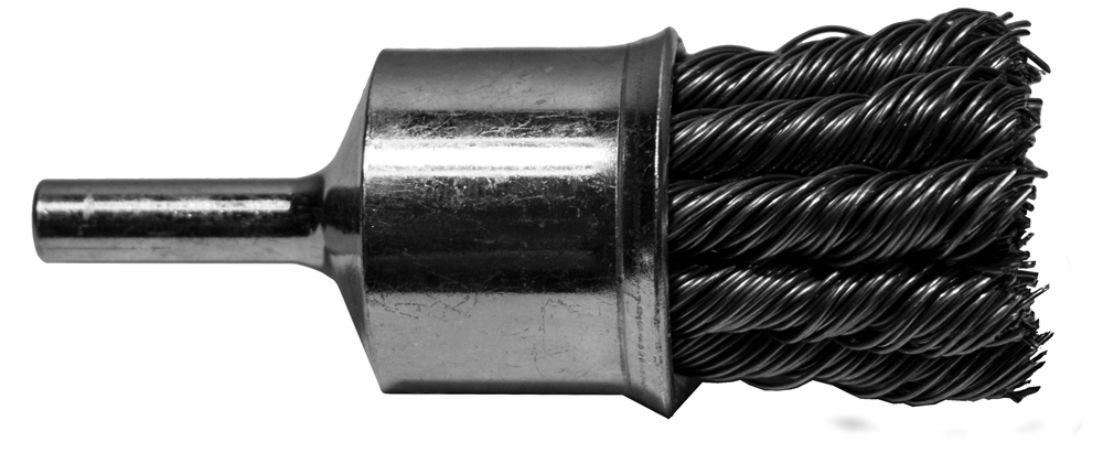 End Brush Coarse Knot 1″ Size 1/4″ Round Shank Safe Rpm 20,000