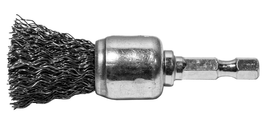 Drill End Brush Coarse Crimped 3/4″ Size 1/4″ Shank Safe Rpm 4,500