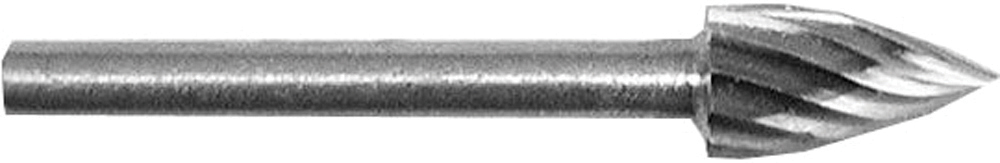High Speed Steel Cutter Flame 1/8″ Diameter 1/8″ Shank Safe Rpm 35,000