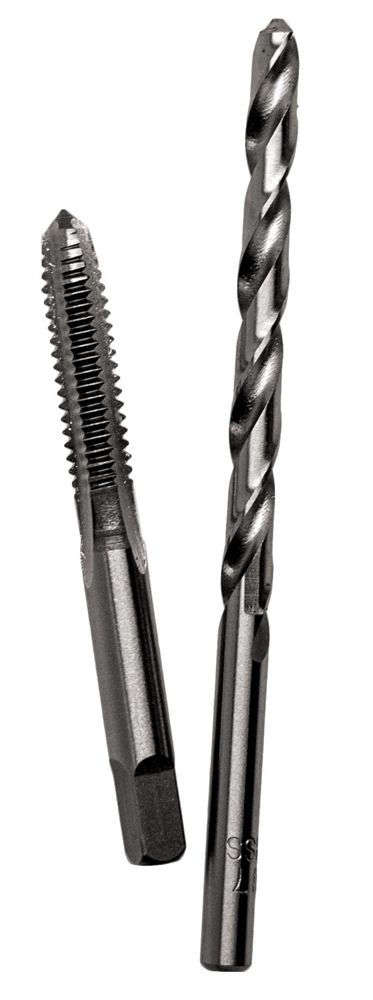 Carbon Steel Plug Tap 1/4-20 And #7 Wire Gauge Drill Bit Combo Pack