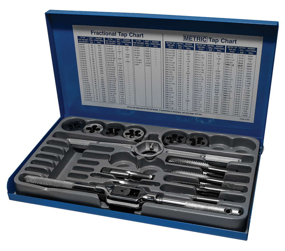 14 Piece Tap and Die Fractional Set
