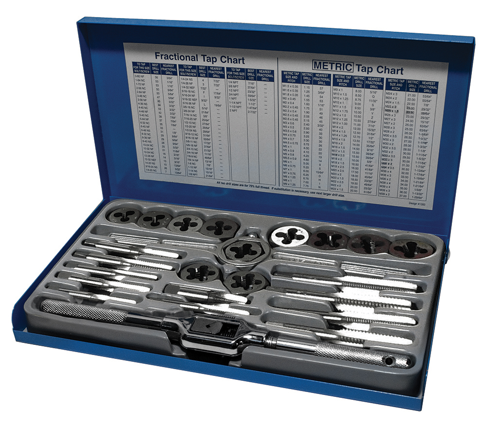 24 Piece Tap and Die Fractional Set