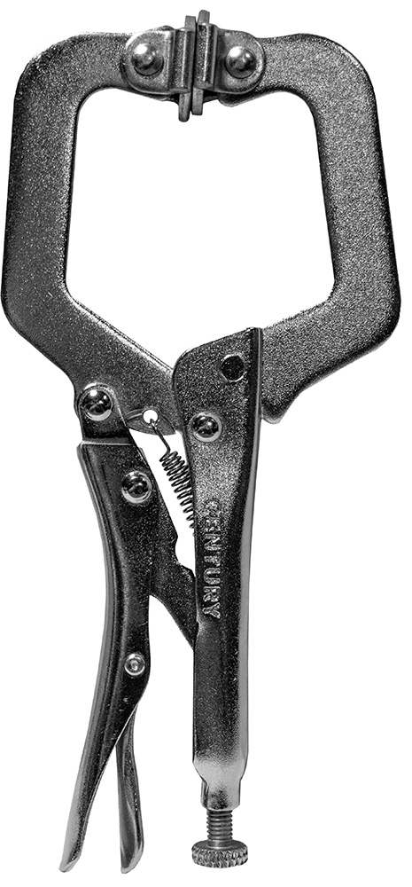 6″ Locking C-Clamp with Swivel Pads